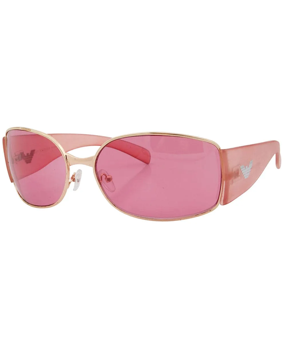 CRYSTALS Pink Hip-Hop 2000's Sunglasses sold by Giant Vintage product image thumbnail 2
