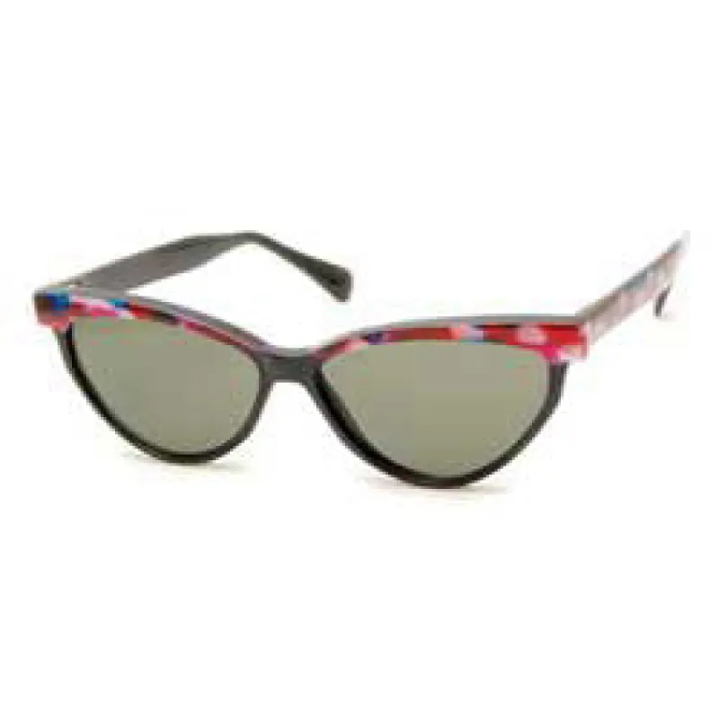 TIJUANA Red/Blue/Pink Cat-Eye Sunglasses sold by Giant Vintage
