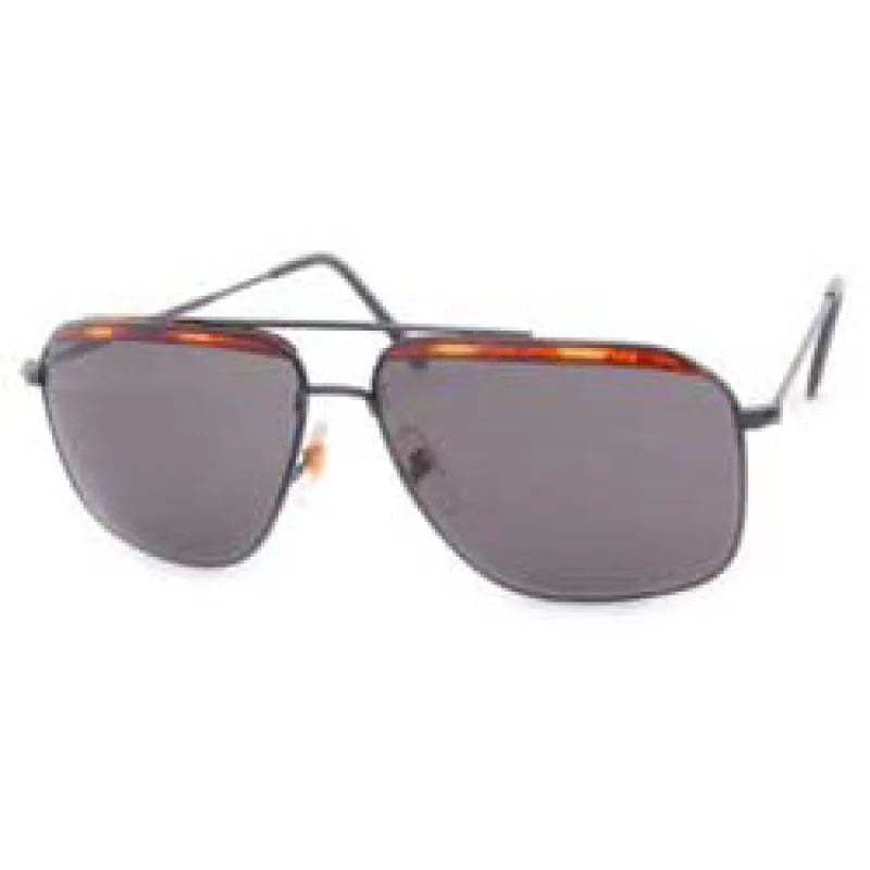 AUTHOR Black Square Aviator Sunglasses sold by Giant Vintage