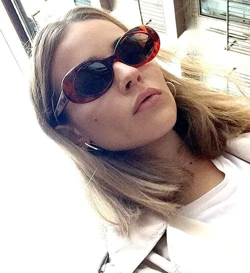 KELS Tortoise Oval Sunglasses sold by Giant Vintage product image thumbnail 4