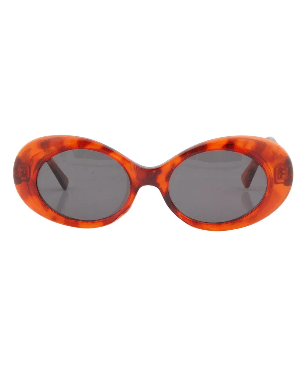 KELS Tortoise Oval Sunglasses sold by Giant Vintage product image thumbnail 2
