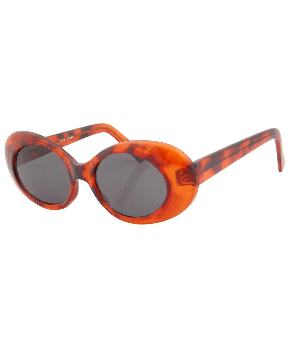 KELS Tortoise Oval Sunglasses sold by Giant Vintage product image thumbnail 3