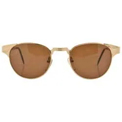 ELLIPSIS Gold Browline Sunglasses sold by Giant Vintage