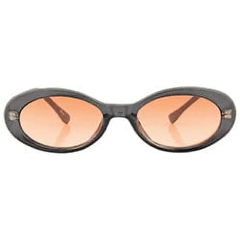 INSIGHT Gray/Brown Oval Sunglasses sold by Giant Vintage