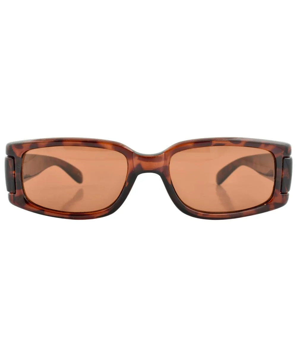 ZEPS Tortoise Square Sunglasses sold by Giant Vintage product image thumbnail 2