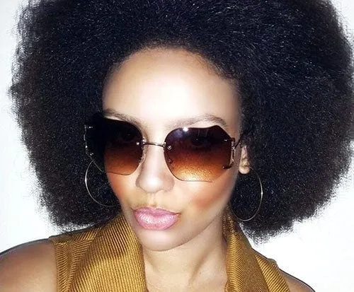 SAGO Brown Oversized Sunglasses sold by Giant Vintage product image thumbnail 4