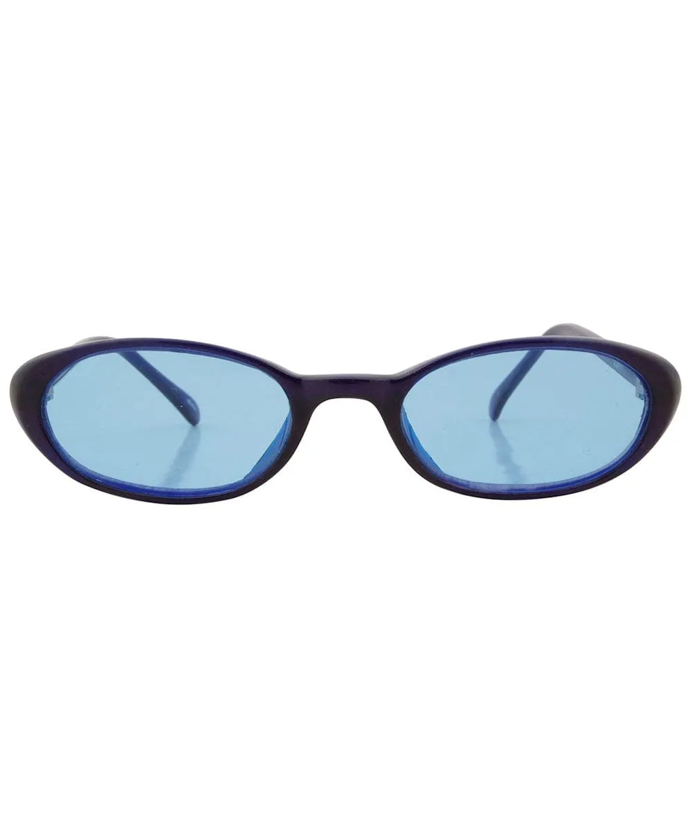 JAMMERS Black/Blue Square Sunglasses sold by Giant Vintage product image thumbnail 3
