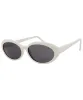GIGAPOP White Oval Sunglasses sold by Giant Vintage