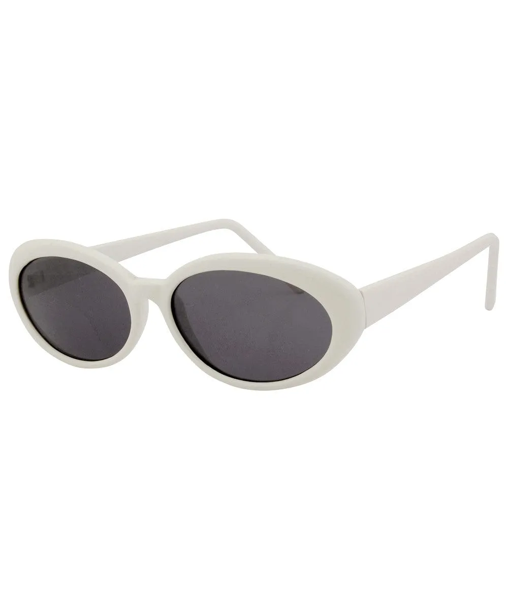 GIGAPOP White Oval Sunglasses sold by Giant Vintage product image thumbnail 2