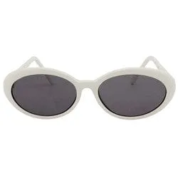 GIGAPOP White Oval Sunglasses sold by Giant Vintage