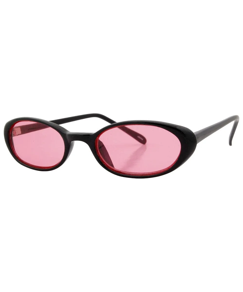 JAMMERS Black/Pink Square Sunglasses sold by Giant Vintage product image thumbnail 2