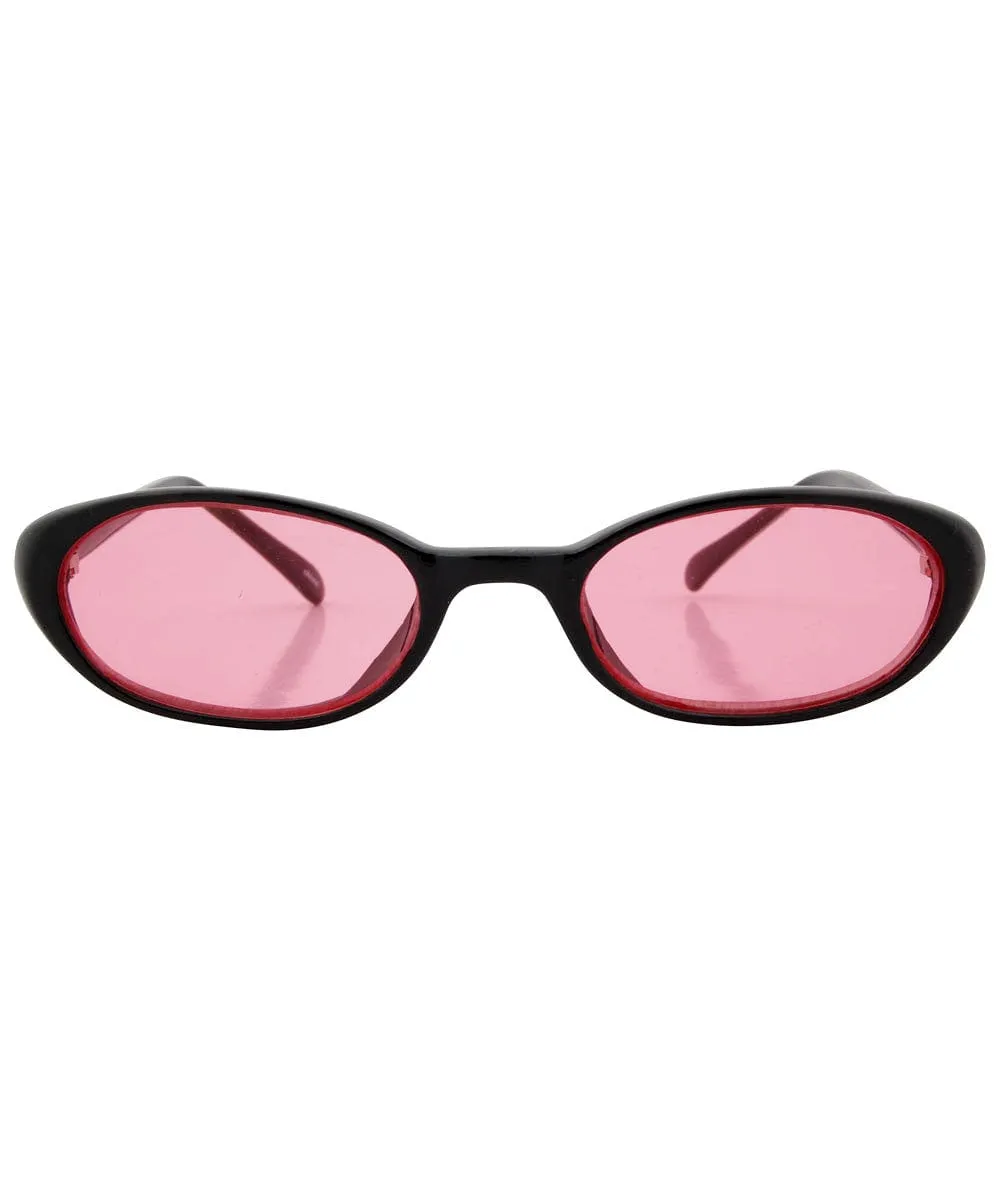 JAMMERS Black/Pink Square Sunglasses sold by Giant Vintage product image thumbnail 3