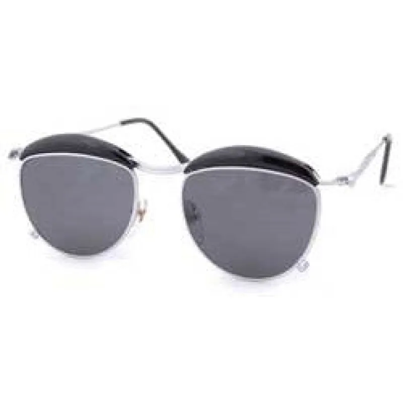 TODAY Black Silver/Super Dark Victorian Sunglasses sold by Giant Vintage