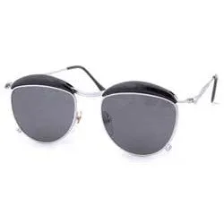 TODAY Black Silver/Super Dark Victorian Sunglasses sold by Giant Vintage