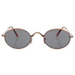 HEAPS Copper Oval Sunglasses sold by Giant Vintage