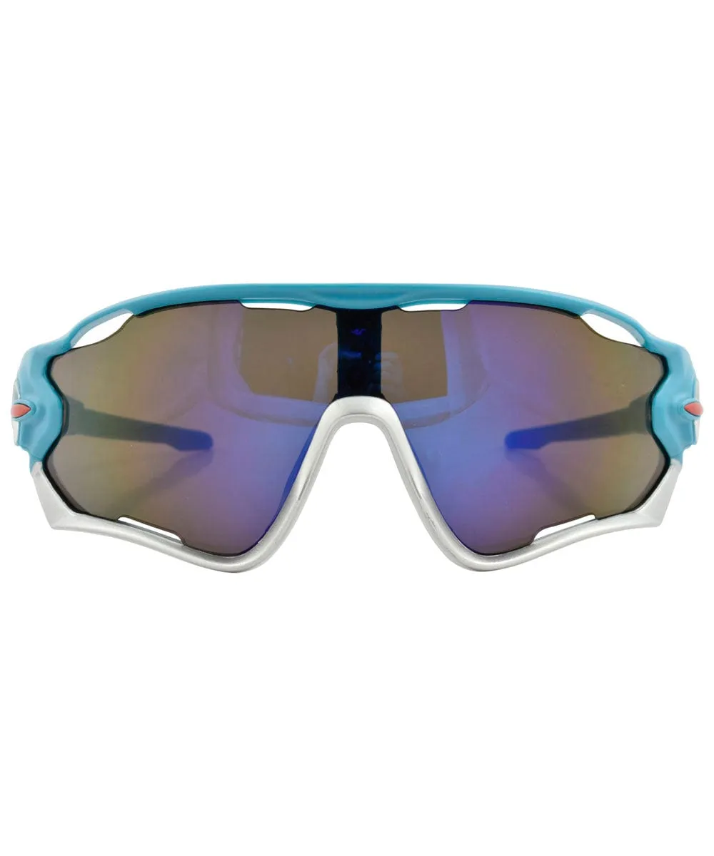 POWDERED Blue Sports Sunglasses sold by Giant Vintage product image thumbnail 2