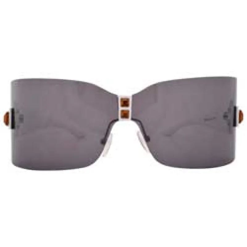 BANDOLITO Smoke/White Rimless Sunglasses sold by Giant Vintage