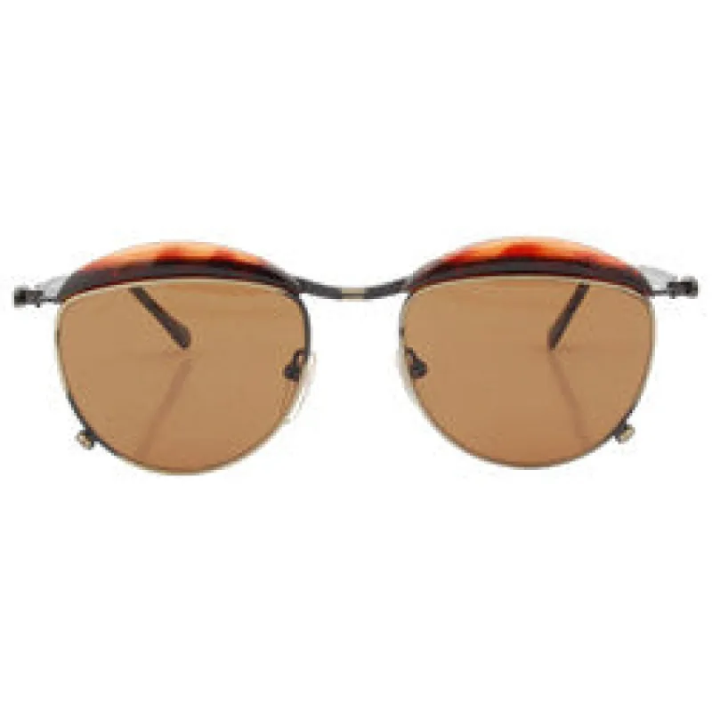 TODAY Tortoise Brass/Brown Victorian Sunglasses sold by Giant Vintage