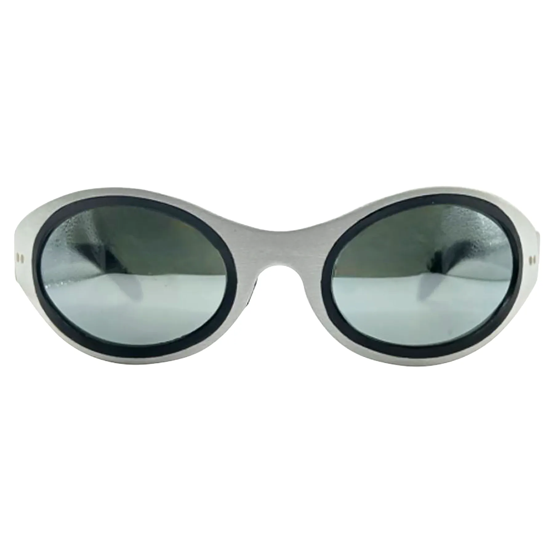 BUGZ Round Futuristic Wraparound Sunglasses *As Seen On: Emma Chamberlain* sold by Giant Vintage