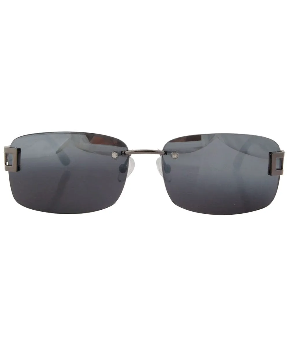 MADE Gunmetal Rimless Sunglasses sold by Giant Vintage product image thumbnail 3