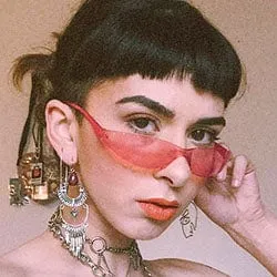 TENSION Pink Micro Wrap Sunglasses sold by Giant Vintage