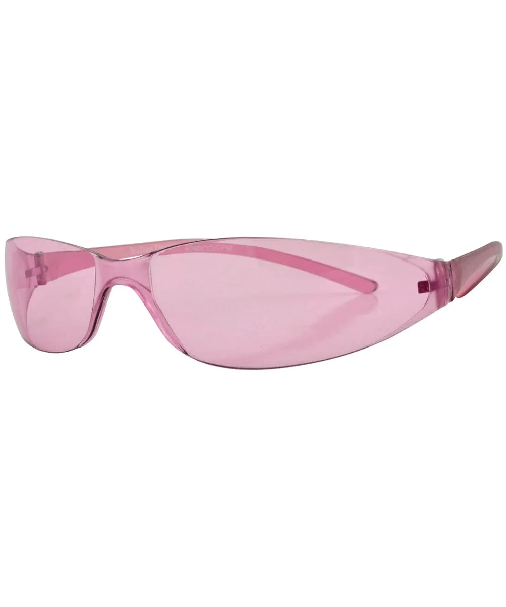 TENSION Pink Micro Wrap Sunglasses sold by Giant Vintage product image thumbnail 2