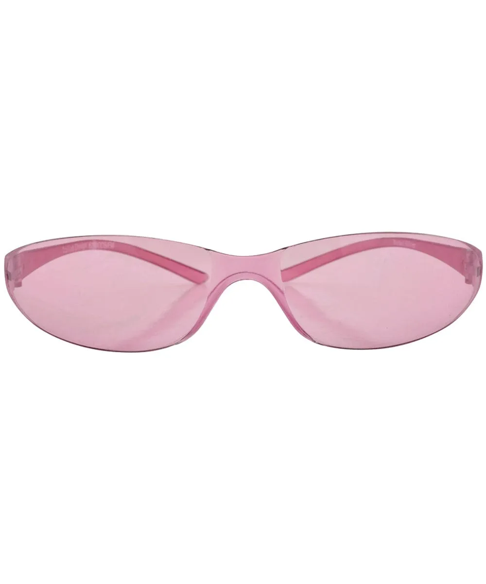 TENSION Pink Micro Wrap Sunglasses sold by Giant Vintage product image thumbnail 3