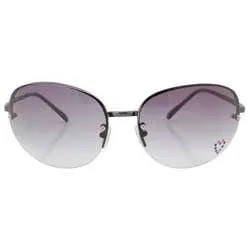 PARIS Smoke Rimless Rhinestone Sunglasses sold by Giant Vintage