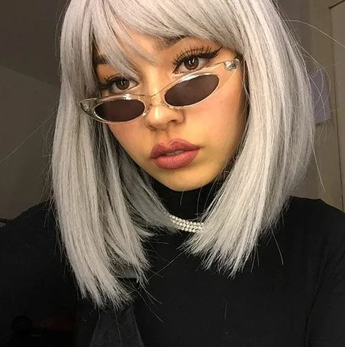 CAROLINA Crystal Slim Cat-Eye Sunglasses sold by Giant Vintage product image thumbnail 3