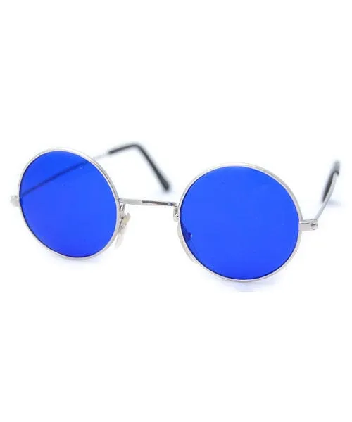 THE BLUES Silver Round Sunglasses sold by Giant Vintage product image thumbnail 2
