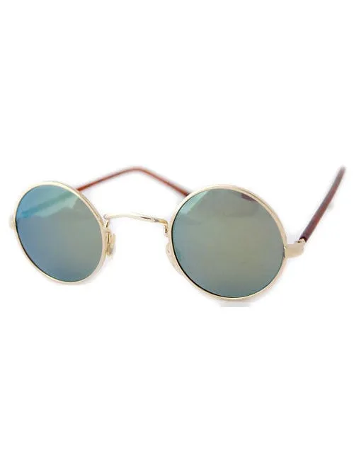 MOON Gold/Green Round Sunglasses sold by Giant Vintage product image thumbnail 2