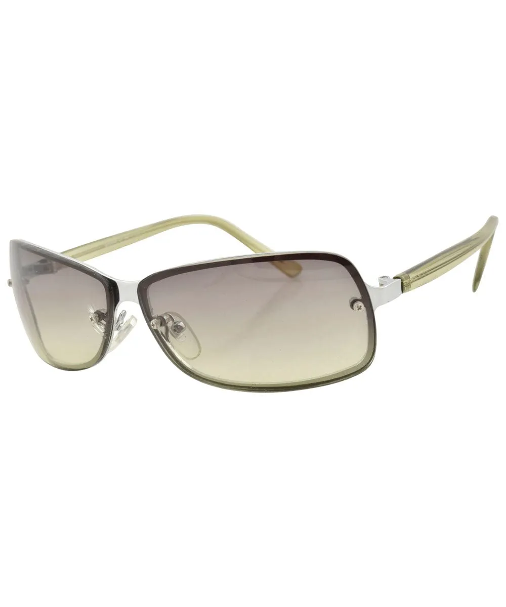 SHARK Green Indie Y2K Sunglasses sold by Giant Vintage product image thumbnail 3