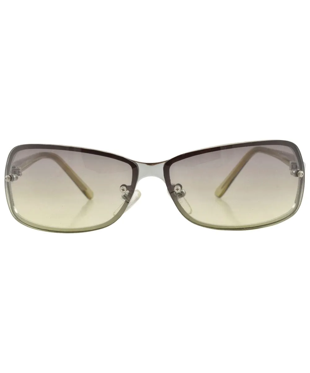 SHARK Green Indie Y2K Sunglasses sold by Giant Vintage product image thumbnail 2