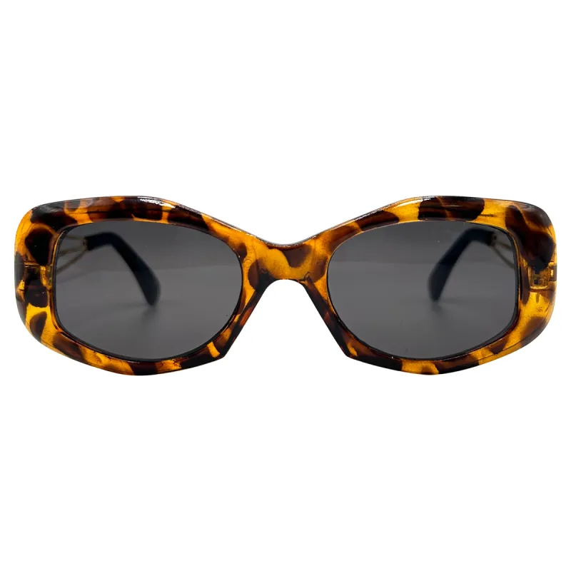 CREAMY Tortoise Square Sunglasses sold by Giant Vintage