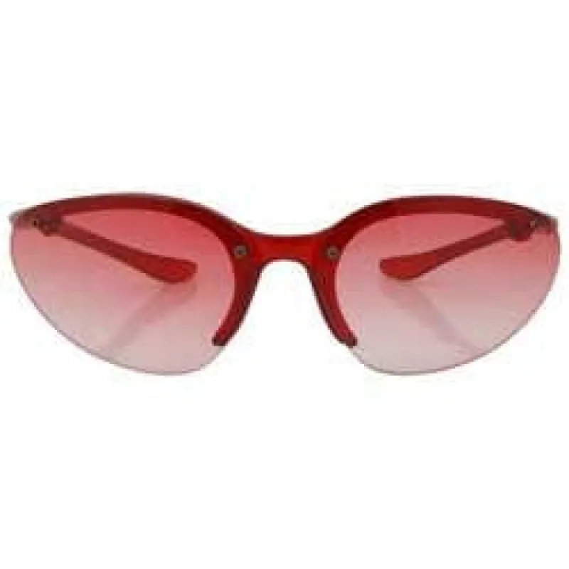 PEPPERS Red Rimless Sunglasses sold by Giant Vintage
