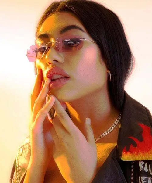 BINK Purple Rimless Sunglasses sold by Giant Vintage product image thumbnail 4