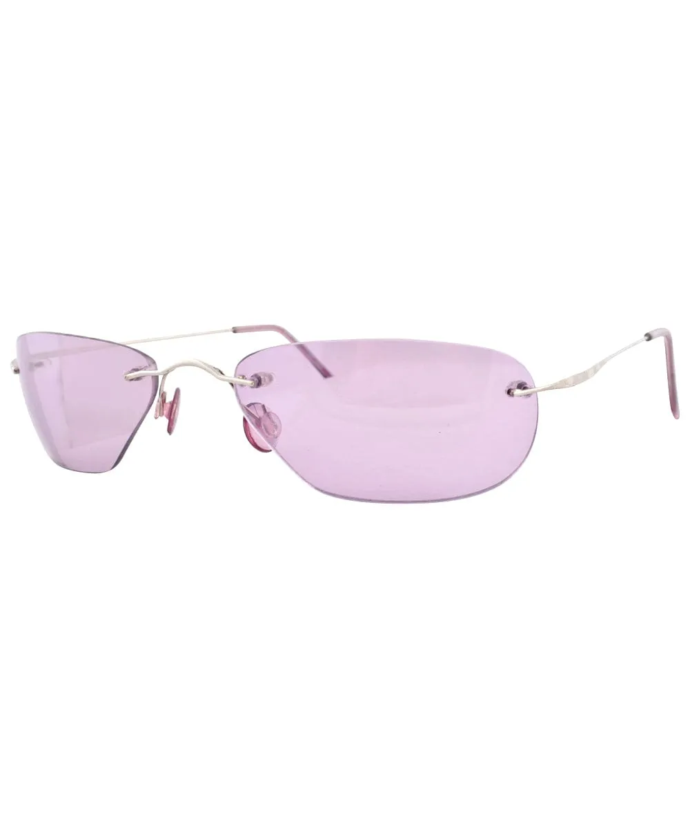 BINK Purple Rimless Sunglasses sold by Giant Vintage product image thumbnail 2