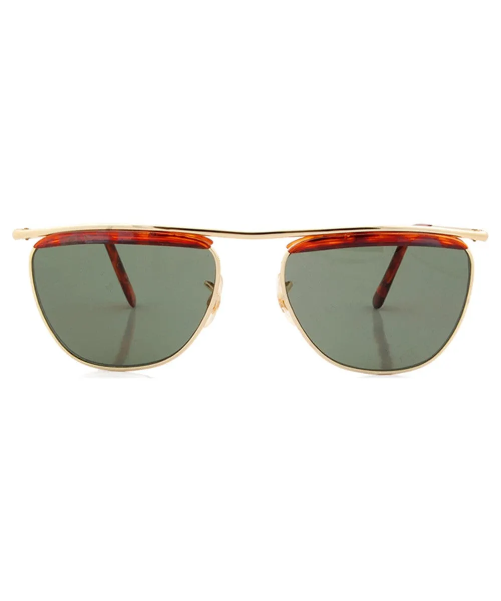 HABLAMOS Gold Aviator Sunglasses sold by Giant Vintage product image thumbnail 3