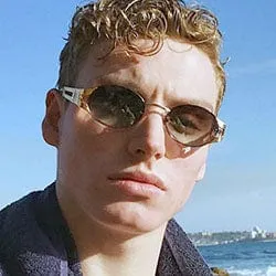 POSE Gold/Black Oval Sunglasses sold by Giant Vintage