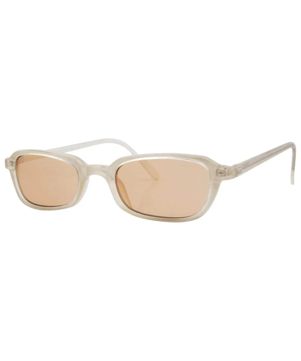 PRETTIES Frost/Brown Square Sunglasses sold by Giant Vintage product image thumbnail 2
