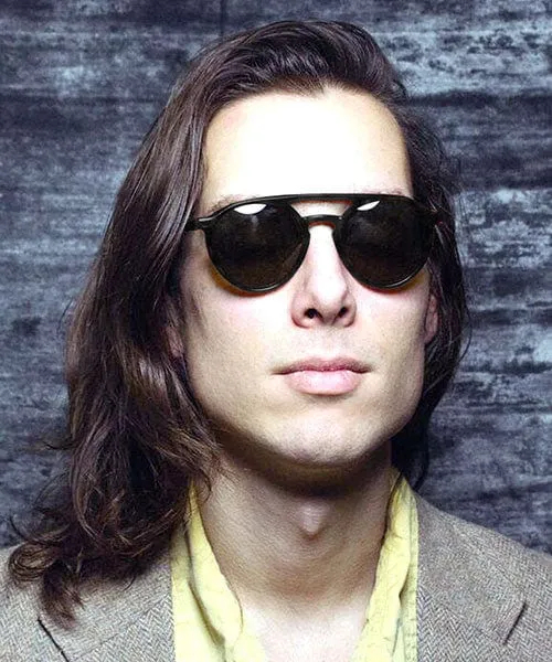 MOORE Gloss Black Classic Sunglasses sold by Giant Vintage product image thumbnail 4