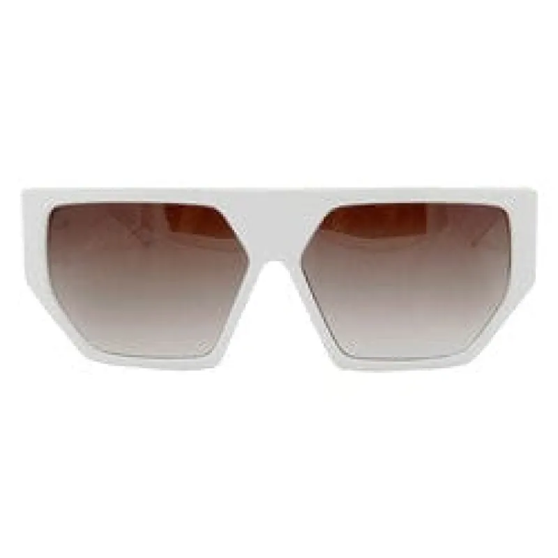 HEXY White 80s Sunglasses sold by Giant Vintage