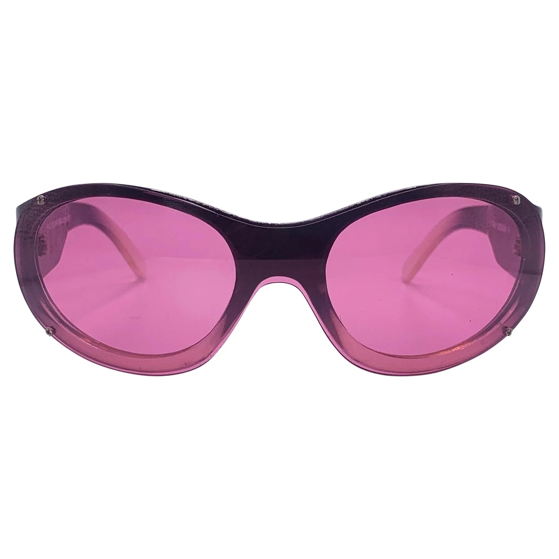 DELUSIONAL Round Y2K Sunglasses sold by Giant Vintage product image thumbnail 3