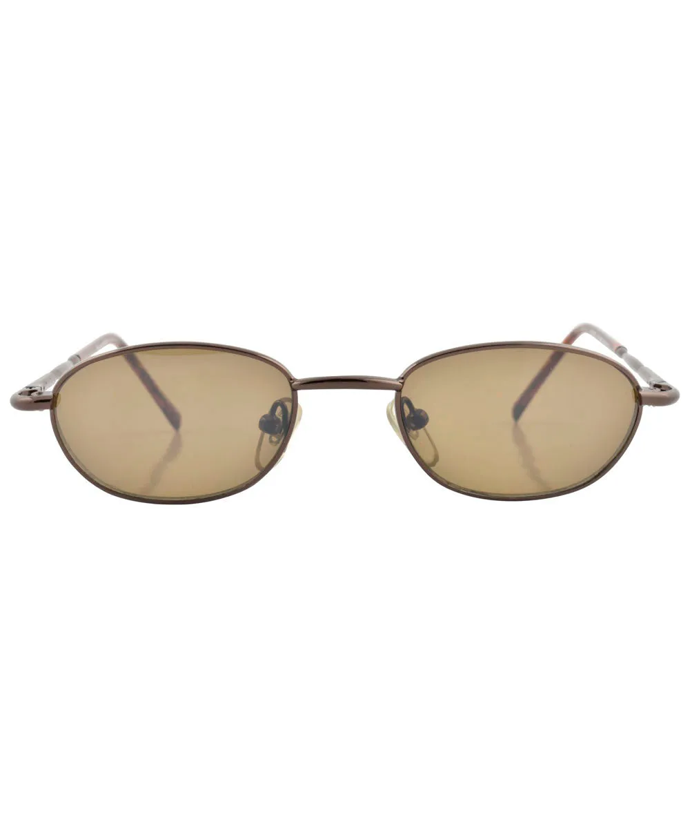 DIGNITY Copper Oval Sunglasses sold by Giant Vintage product image thumbnail 3