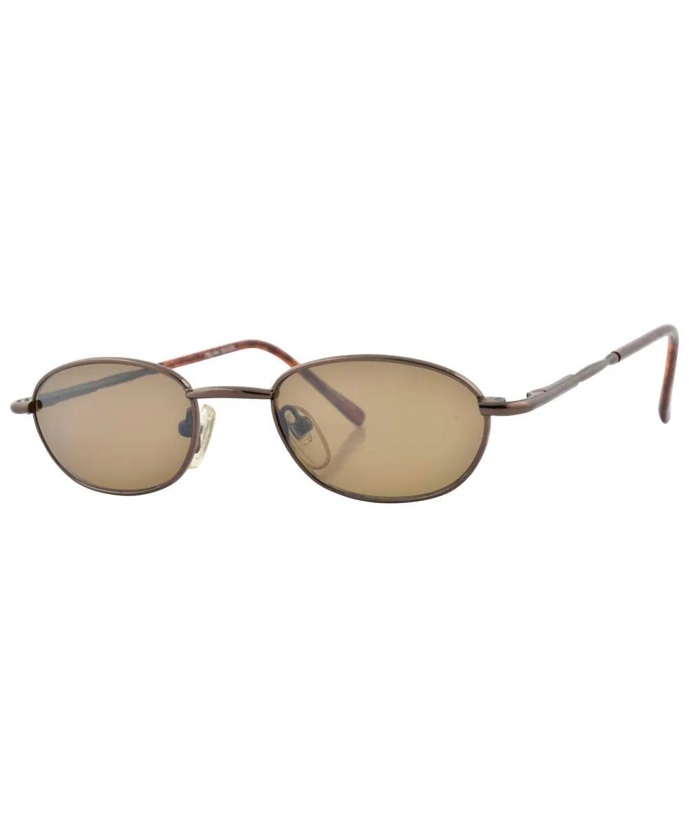 DIGNITY Copper Oval Sunglasses sold by Giant Vintage product image thumbnail 2