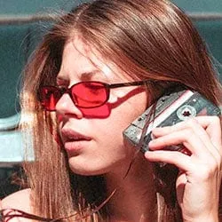 ROCKET Demi/Red Micro-Square Sunglasses sold by Giant Vintage