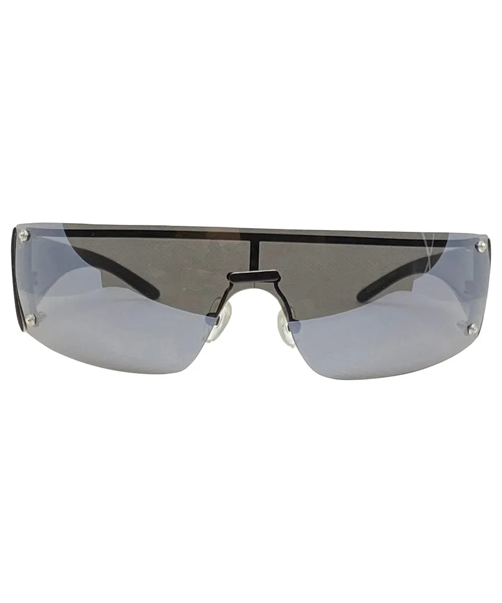 VIZION Black Shield Sunnies sold by Giant Vintage product image thumbnail 3