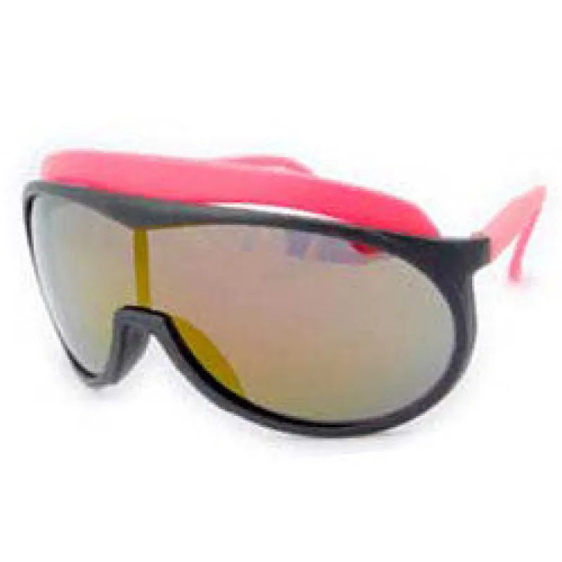 BALCONY Pink 80s Neon Shield Sunglasses sold by Giant Vintage