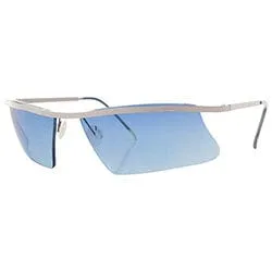 AWESOME Blue Rimless Sunglasses sold by Giant Vintage