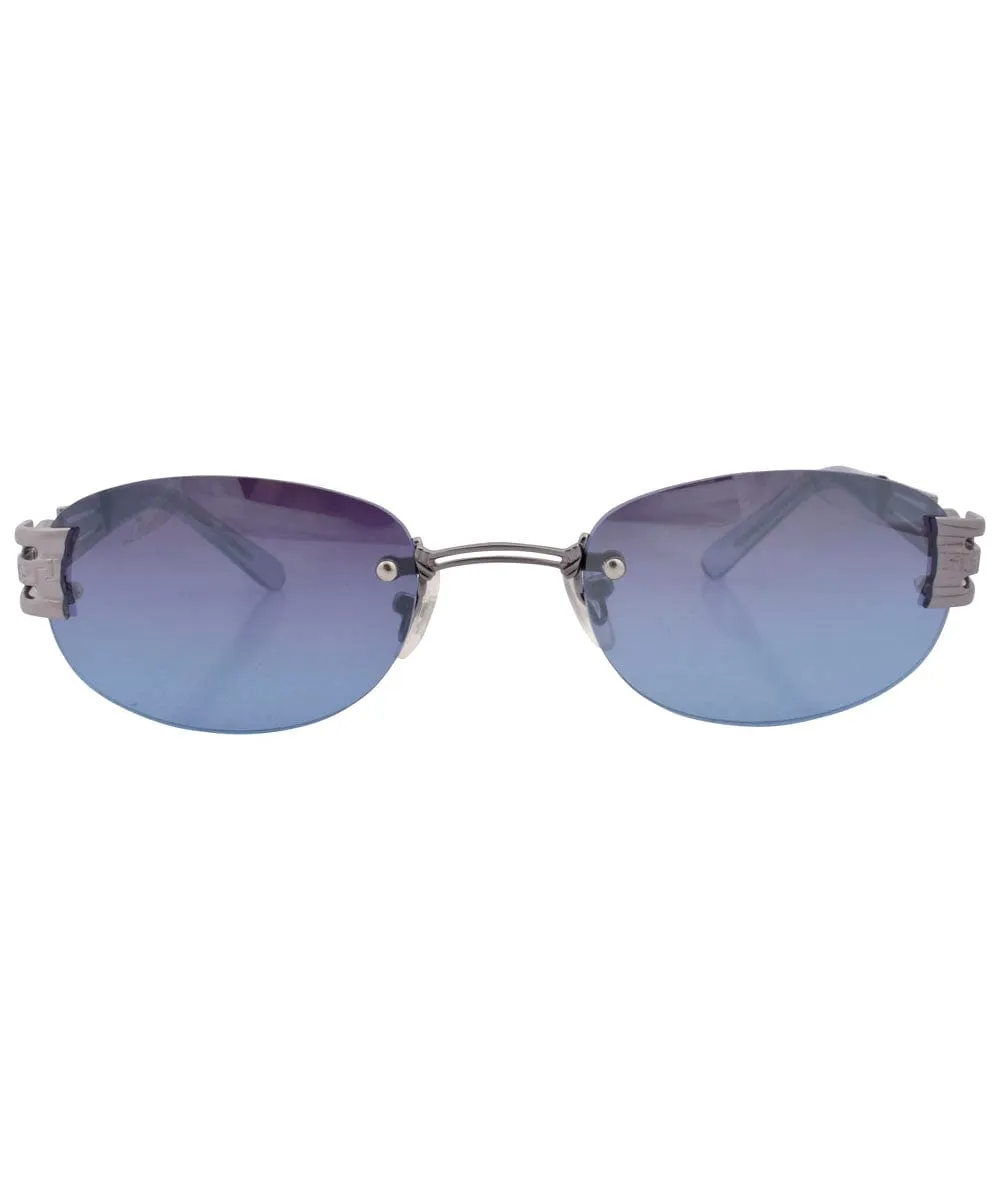 ZWINGER Blue/Gun Rimless Sunglasses sold by Giant Vintage product image thumbnail 3